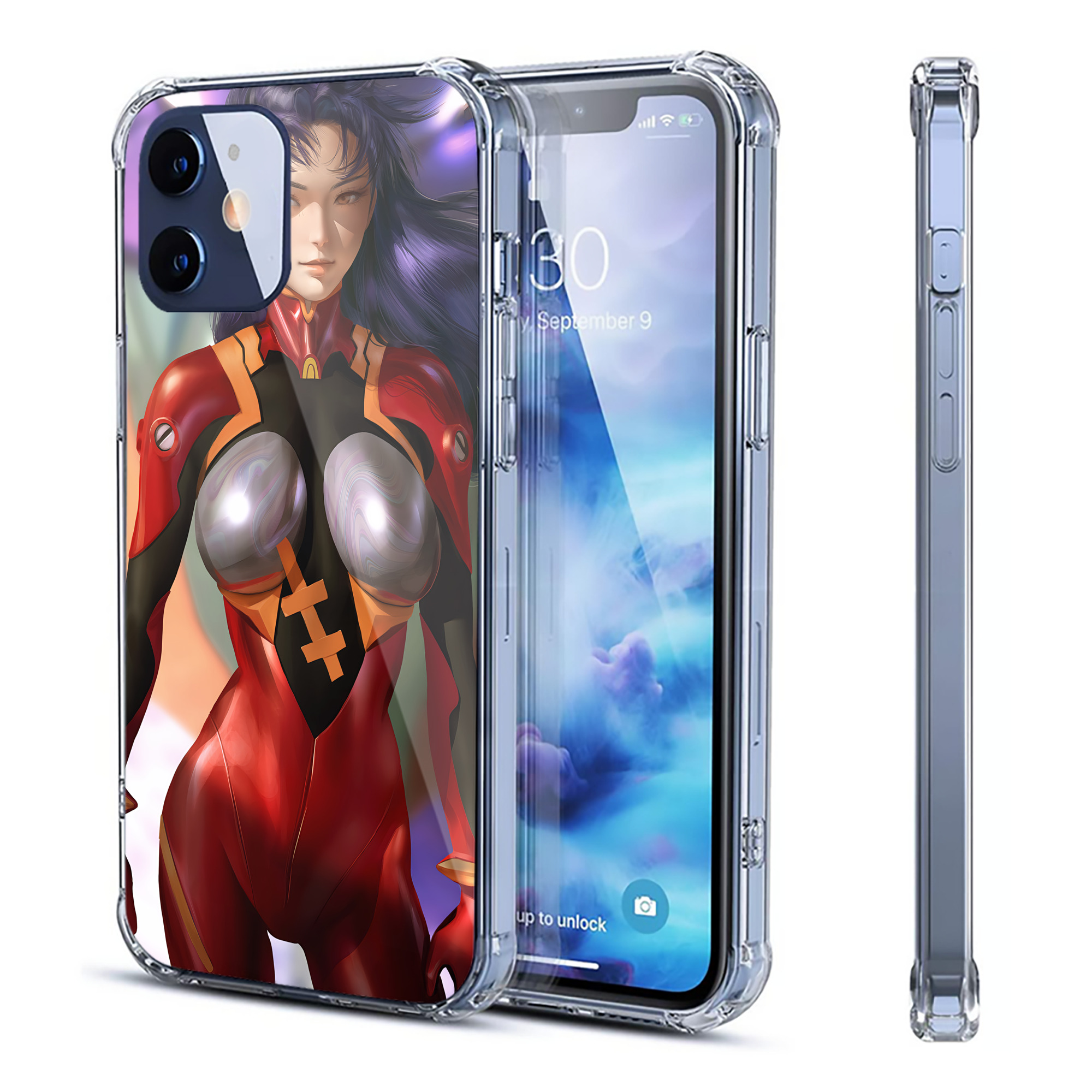 （画像用） EVA 新世紀エヴァンゲリオン 【iPhone 12シリーズ対応】透明スマホケース（クリアソフトケース）